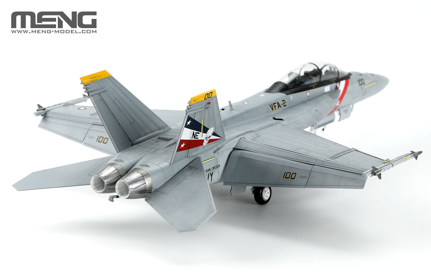 MENG新品(LS-016)-1/48 波音F/A-18F“超级大黄蜂”战斗机“赏金猎人”中队_