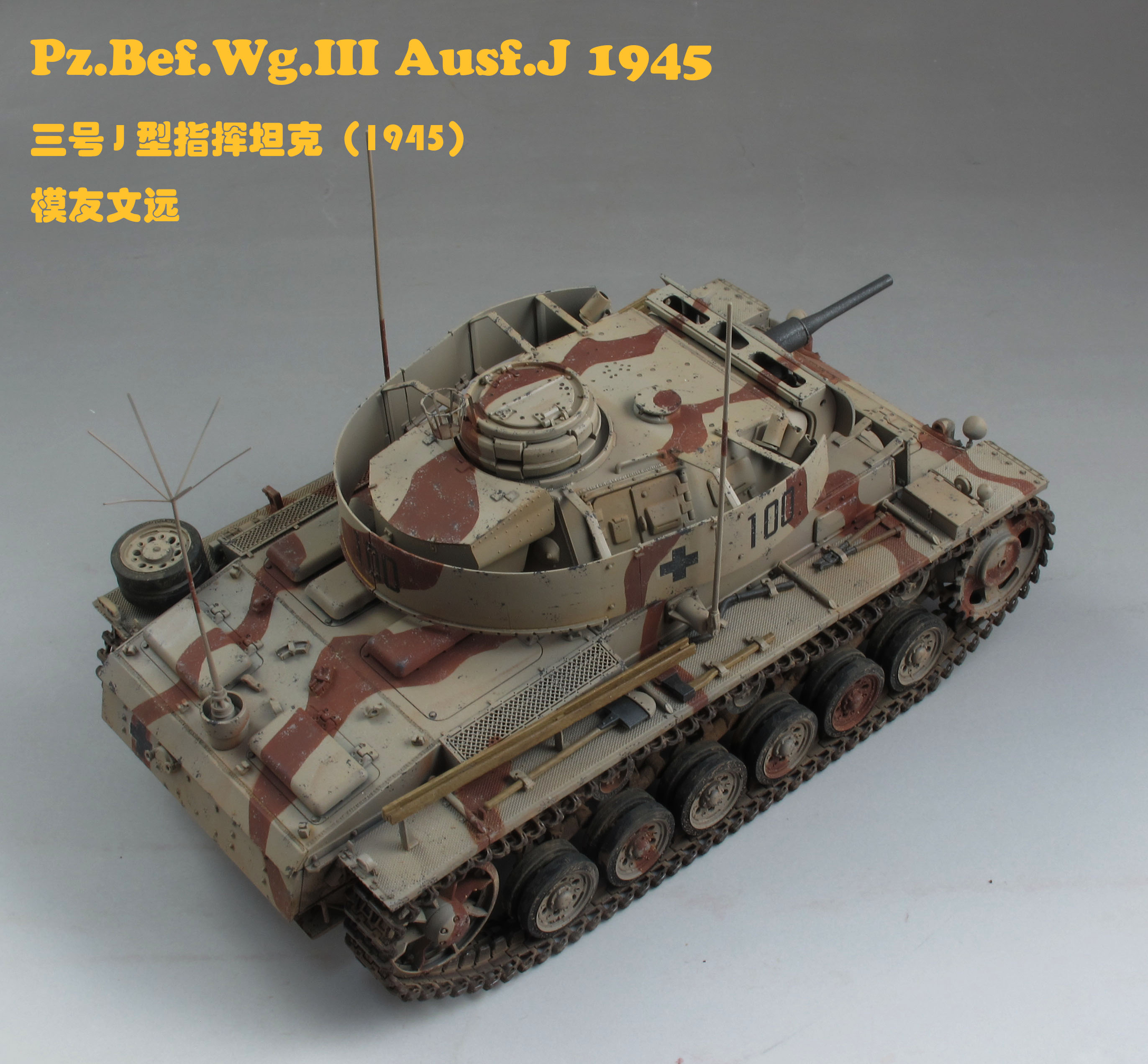 【完成】轴心国组 1/35 威龙 三号j型指挥坦克 ward