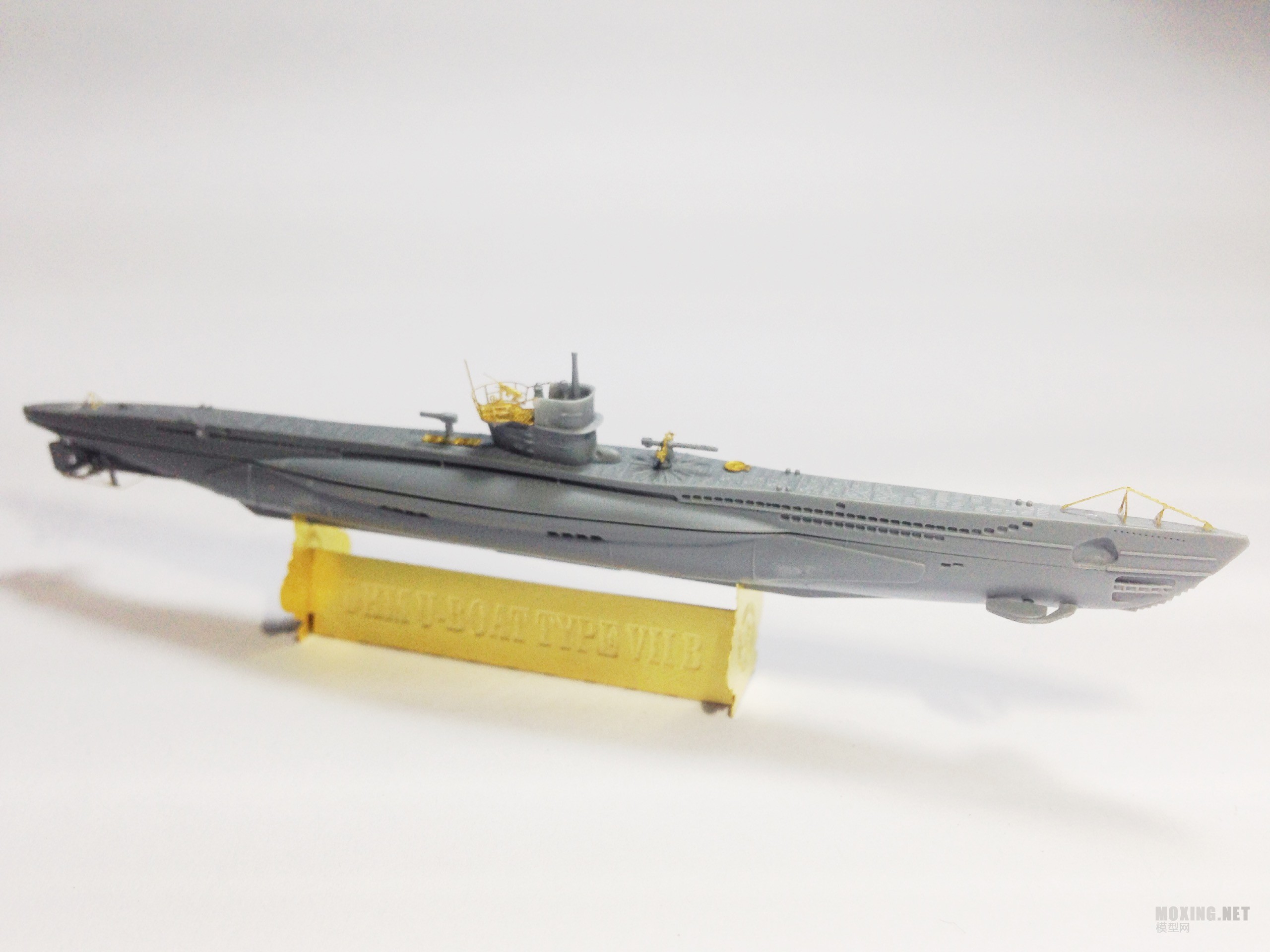 [模型网评测]鹰翔 1/700 德国海军vii b型潜艇u-47号