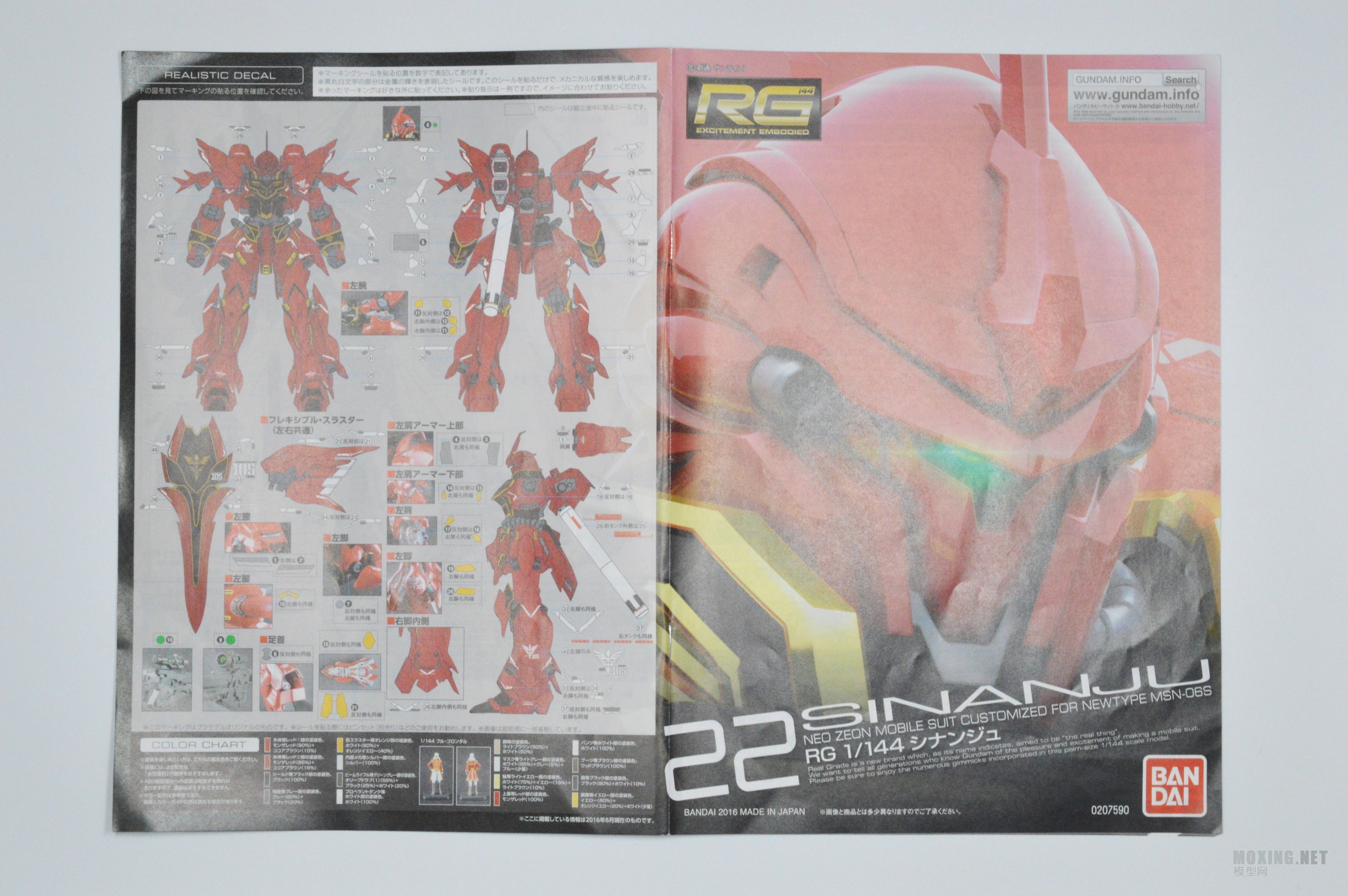 [ģ]-1/144 RG MSN-06S °(Sinanju)