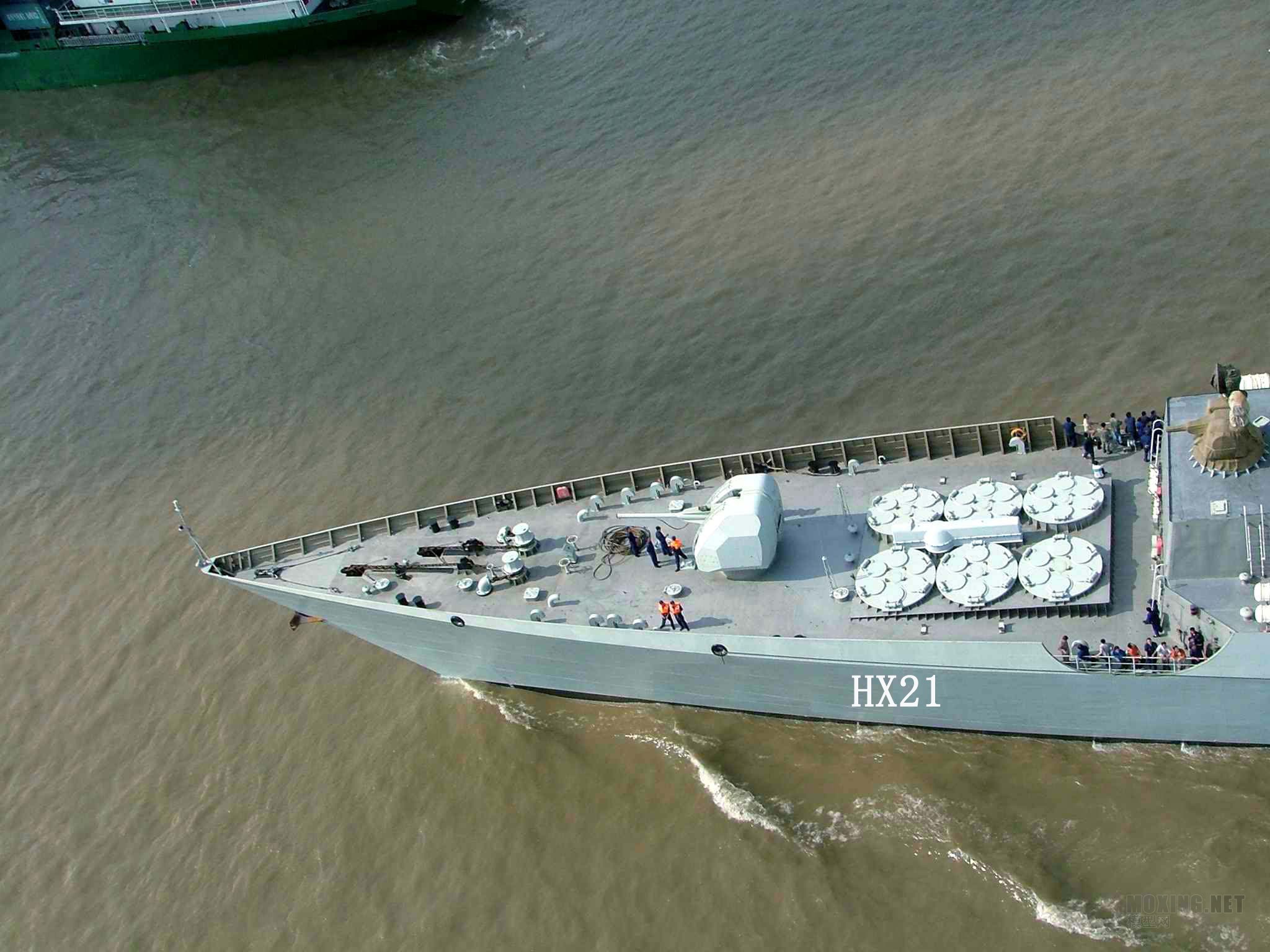 模型网评测】梦模型1:700中国海军052C\/D驱逐舰(两舰装)(开盒)