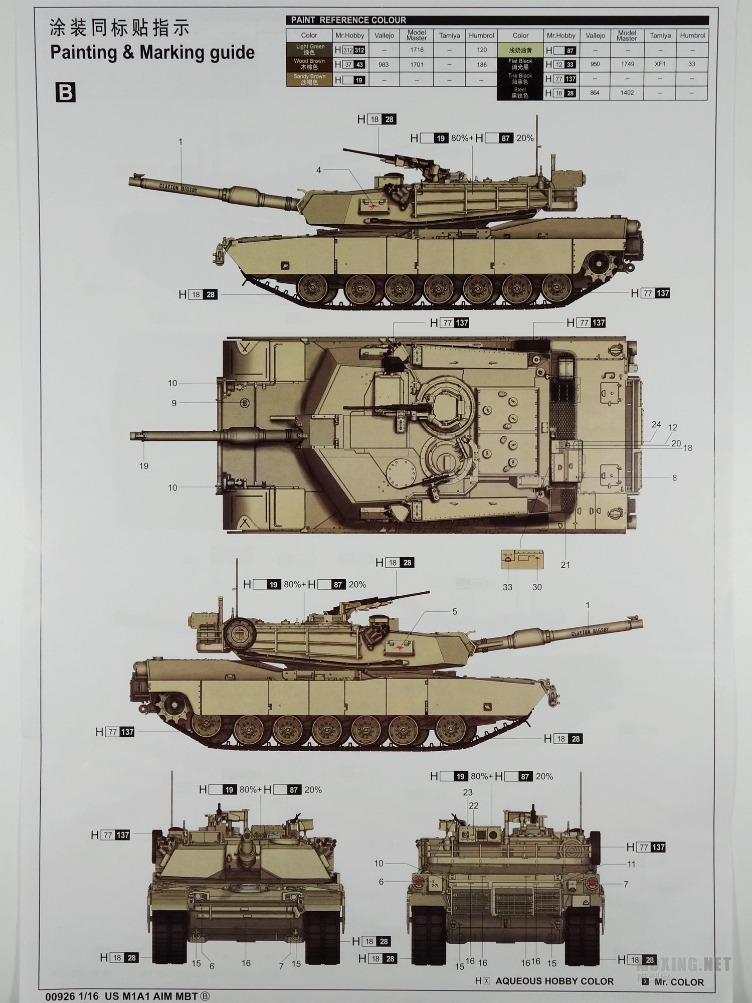 [ģ]С(00926)-1/16 M1A1 AIM ս̹