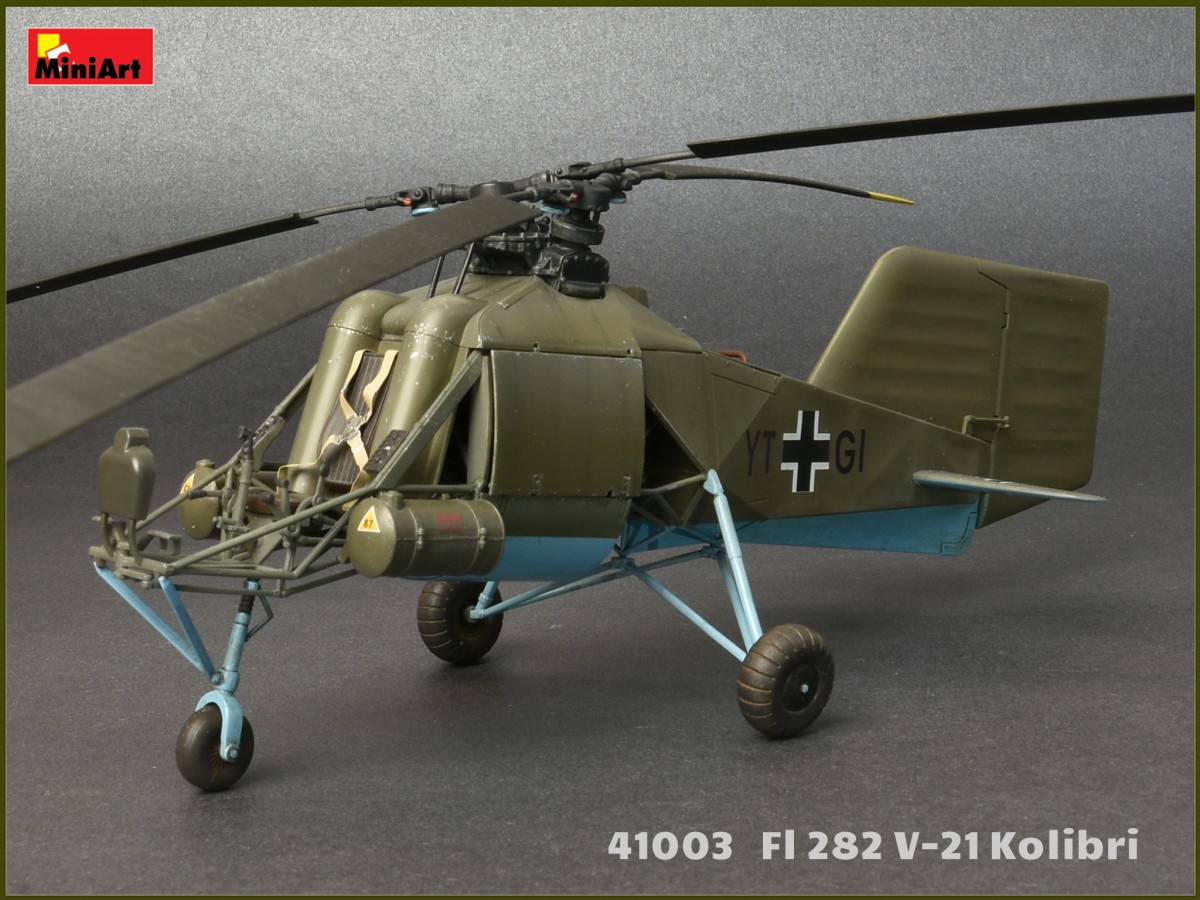 miniart新品(41003)-1/35德国fl 282 v-21 蜂鸟 直升机-涂装完成图