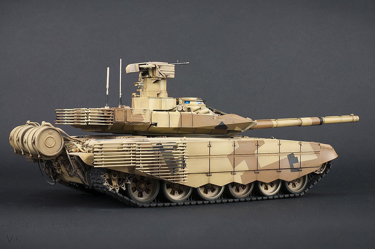 红星新品-1/35俄罗斯t-90ms主战坦克 试模成品