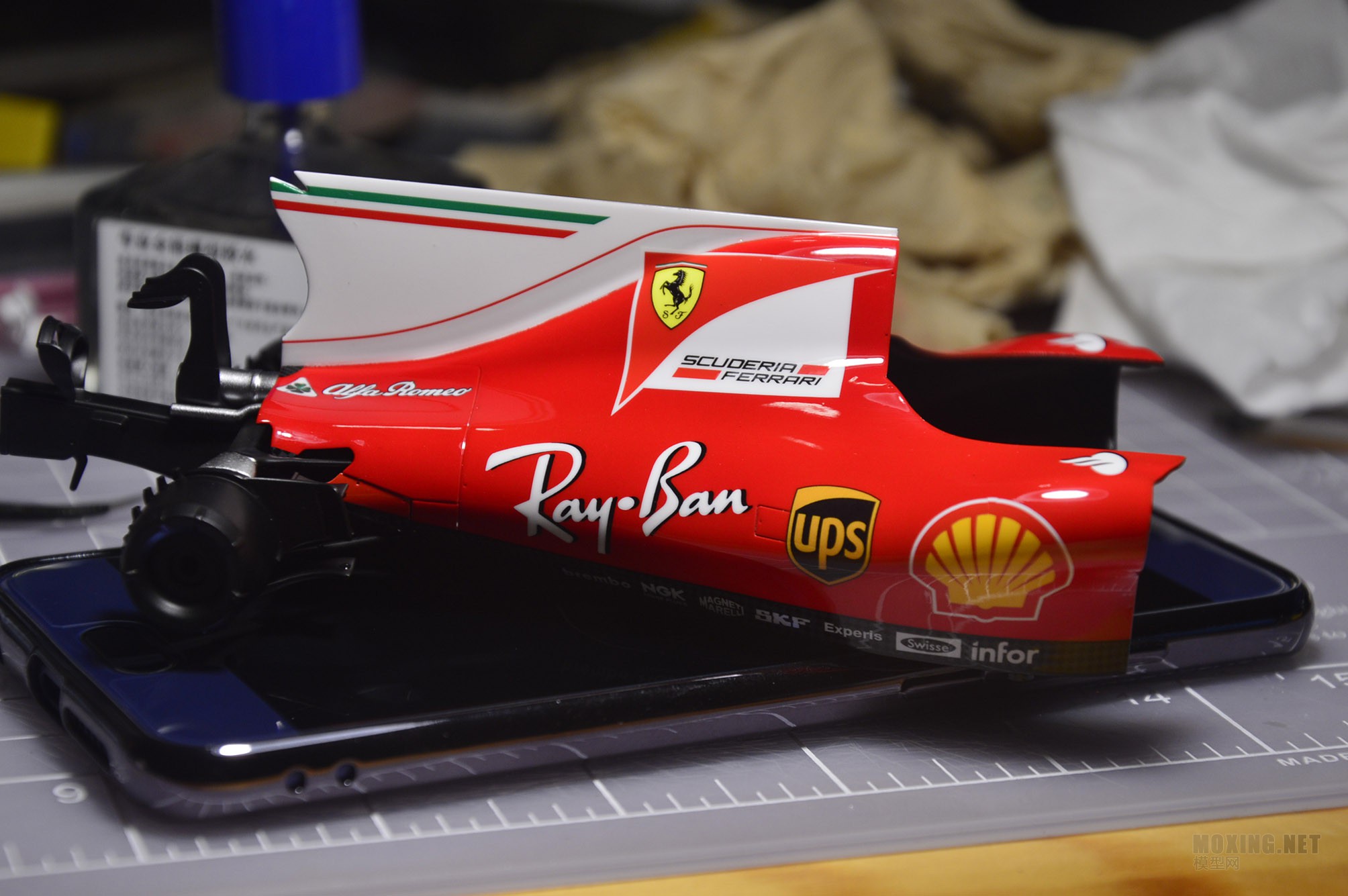 【模型网评】田宫(20068 1:20 法拉利车队 ferrari sf70h f1方程式