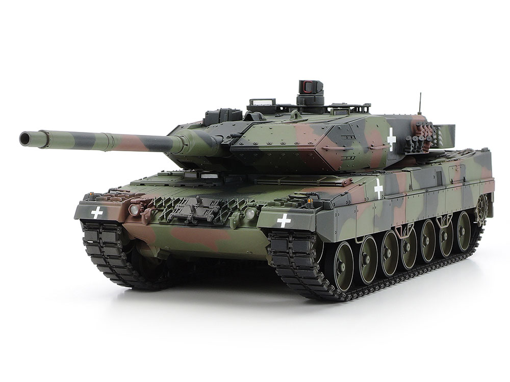 田宫新品(25207)-1/35 豹二A6主战坦克-乌克兰军限定版上市_日韩模型 