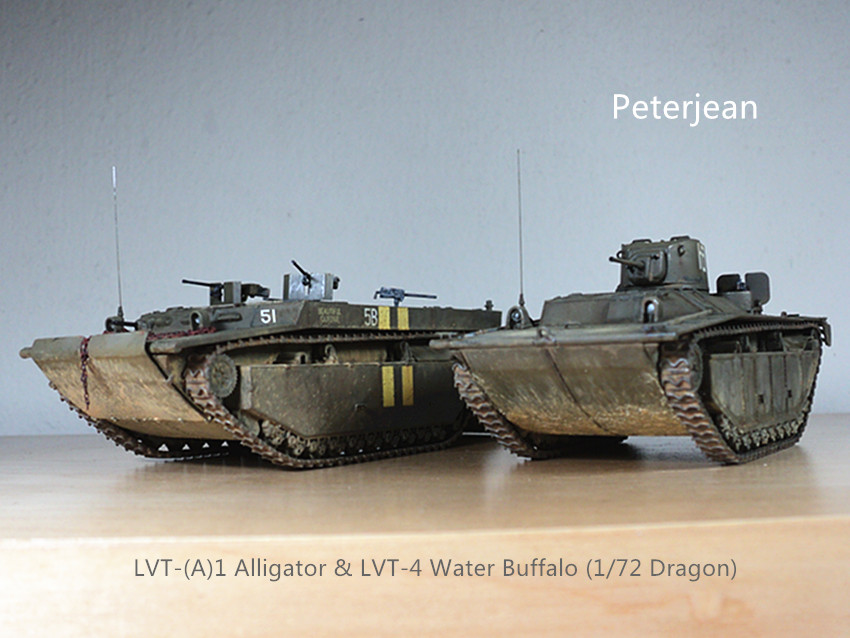 LVT-(A)1 Alligator & LVT-4 Water Buffalo (1/72 Dragon)