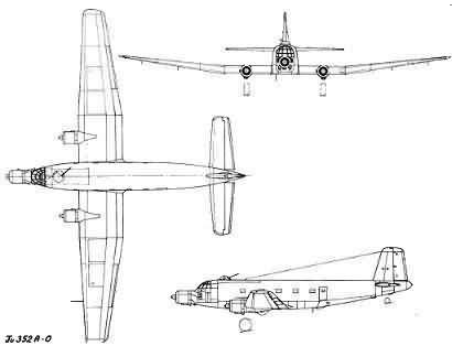 德国ju352(hercules大力神)运输机-德国ju352(hercules大力神)运输机