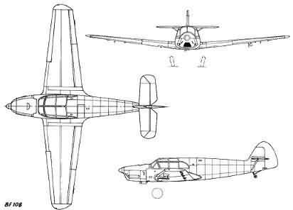 messerschmitt bf 108 taifun(typhoon 台风