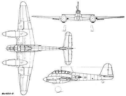 德国me410hornisse(hornet大黄蜂)重型战斗机/夜间战斗机-德国me410