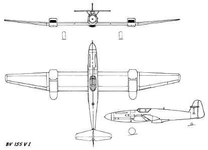 德国bv155高空截击机德国bv155高空截击机